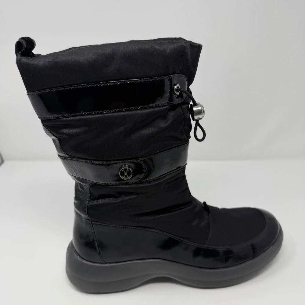 Cole Haan Single RIGHT Boot 8.0B Black Quilted Patent Snow Winter Replace D18525